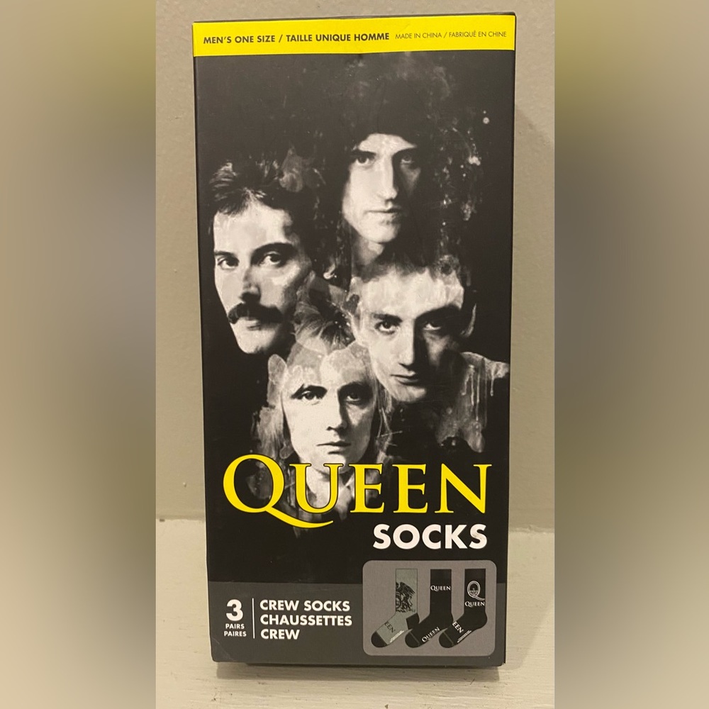 Queen Rock Band Men’s Socks Set Of 3